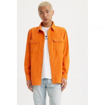 Camisa Levi's Jackson Worker Naranja - Estilo Casual con Cierre de Botones