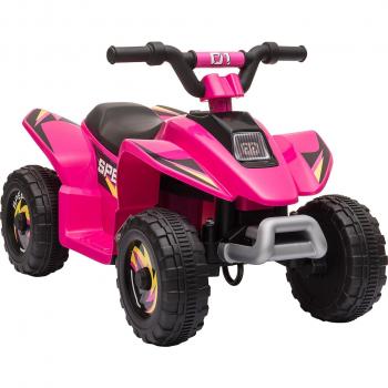 HOMCOM Quad Eléctrico para Niños de 18-36 Meses Vehículo Infantil Cuatrimoto a Batería 6V con Funciones de Avance y Retroceso Carga Máxima 20