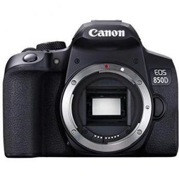 Canon EOS 850D APS-C DSLR Camera Body | 24.1 Megapixels, 3 Inch Vari-Angle LCD Touchscreen, Up To 7fps Continuous Shooting, 4K Video, Dual Pixel CMOS AF and Wi-fi & Bluetooth