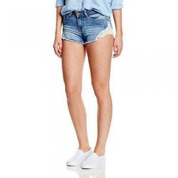 INSIDE 1SSH35, Pantalones Cortos para Mujer, Azul