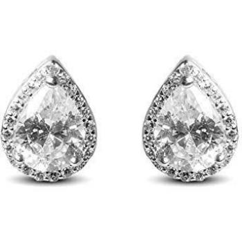 Pendientes Luxenter Theli plata y circonita brillante