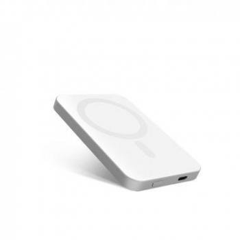 PowerBank Magnético Inalámbrico de Aluminio 5000 mAh - Plata