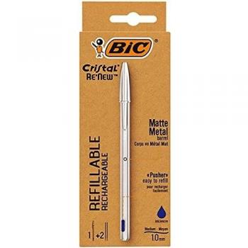 Bic cristal recargable mate de 1.0 mm