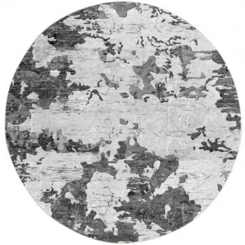 Alfombra Moderna de Salón 120 x 120 cm - Gris