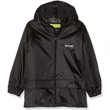 Regatta STORMBREAK Waterproof Jacket - Black, Size: 9-10 Years
