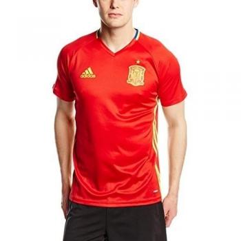 adidas Federación Española de Fútbol Euro 2016  - Camiseta de entrenamiento, color rojo / amarillo / azul, talla XS