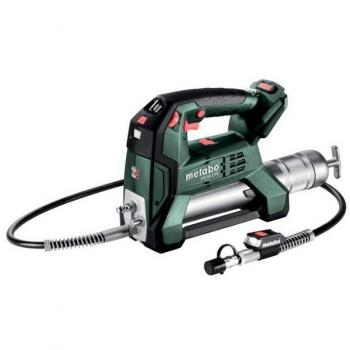 Metabo FP 18 LTX pistola engrasadora eléctrica, engrasadora de batería, color negro y verde, sin cable, diseño ergonómico, motor potente, capacidad de carga rápida, incluye batería y cargador