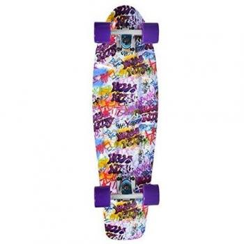 Kinder Skateboard Kitty 27 85A PU Rollen ABEC 7 AluAchsen Lenkgummis 90A