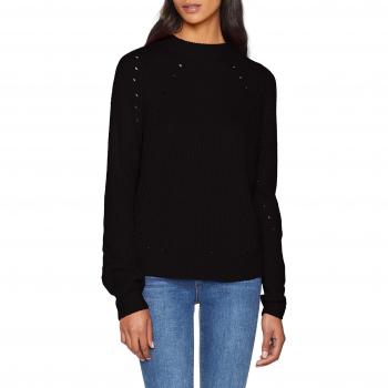 Vero Moda Vmjay Echo LS O-Neck Blouse, suéter para Mujer, Negro Black, 38