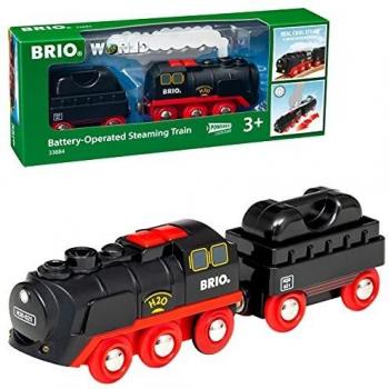 Wooden Steam Engine Train Set 3-Piece