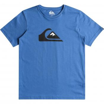 Camiseta de niños Quiksilver Comp Logo, manga corta, diseño gráfico en el pecho, 100% algodón, ajuste regular