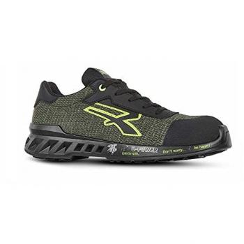 Zapatos de Seguridad U-Power Robin S1P SRC ESD, Color Verde, Talla 48
