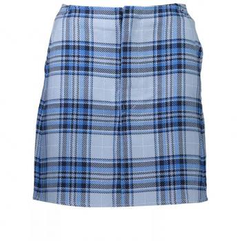 Chic Light Blue Organic Cotton Mini Skirt - XS