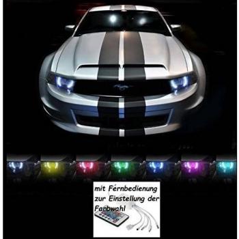 LED Angel Eyes Set Faros Luz Diurna Ford Mustang Bj: 05 - 09 