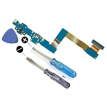 MMOBIEL Conector de Carga Compatible con Samsung Galaxy Tab A 9.7 2015 - Puerto de Carga - Dock Connector Micro USB - Audio Jack/Micrófono/Antena Repuesto - Incl Destornilladores