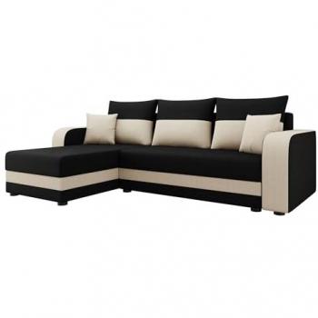 Sofá rinconero Memphis 112 con función de descanso y caja de ropa de cama, 237x139x84cm