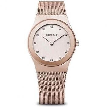 BERING Reloj Analógico Classic Collection para Mujer de Cuarzo con Correa en Acero Inoxidable y Cristal de Zafiro 12927-366