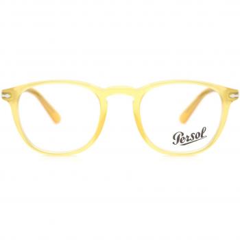 Persol PO3143V GALLERIA 900 204 Men's Eyeglasses Yellow Size 47 - Frame Only with Blue Light Block Available