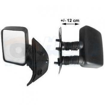 Espejo retrovisor VAN WEZEL 1747812 - Espejo lateral, derecho, manual, con carcasa negra, ajuste eléctrico, compatible con varios modelos de vehículos