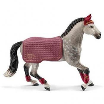 Caballo de Juguete Schleich 42456 Yegua Trakehner con Accesorios para Concurso Ecuestre, Plástico (2 Unidades)