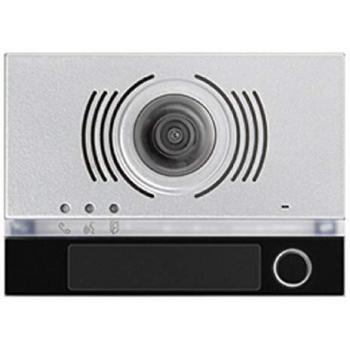 Frontalino Urmet Alpha para módulo de audio/vídeo con botón negro, 1 pulsante, código 1168/141