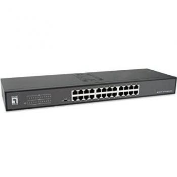 LevelOne GEU-2431 - 24-Port Gigabit Ethernet Unmanaged Switch with 19 Rack Mount Kit