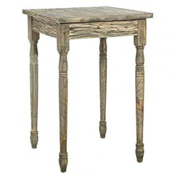 Mesa Auxiliar Natural Gris de Madera 60 x 60 x 90 cm