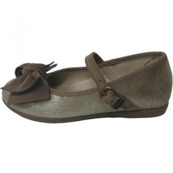 Merceditas y Bailarinas Batilas modelo 116/179/30 para niña en color metal taupe