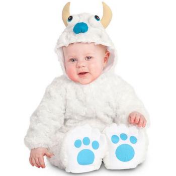 Disfraz de Bebé Yeti Blanco con Capucha