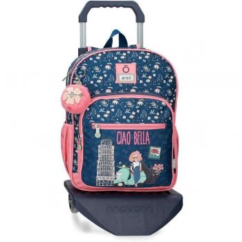 Mochila escolar Enso Ciao Bella 38 cm con carro