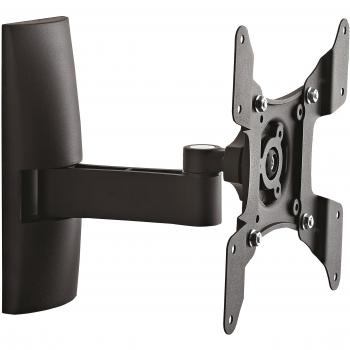Soporte de Pared Universal para TV TS2, Compatible con Pantallas de 15-37 hasta 15 kg, Inclinable 15°, Giratorio 90° y 360°, VESA hasta 200x200, Color