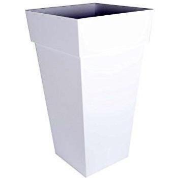 Maceta EDA 13639 Blanco Polipropileno Plástico Cuadrado 43,3 x 43,3 x 80 cm