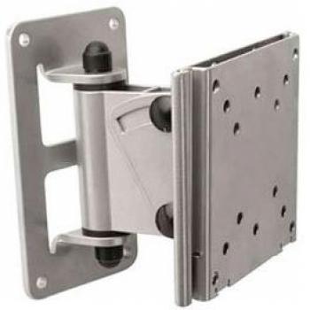 TooQ LP1423TN-S - Soporte inclinable y giratorio de pared para monitor/TV/LED/LCD de 10 a 23, hasta 30kg de peso, distancia a la pared 105mm, inclinación hasta -30º, giro hasta 180º formato VESA hasta 100x100, color plata