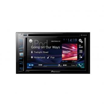 Pioneer AVH-X390BT - Pantalla Multimedia Doble, Bluetooth, pantalla táctil WVGA de 6.2 Clear Type, salida 4 V, color negro