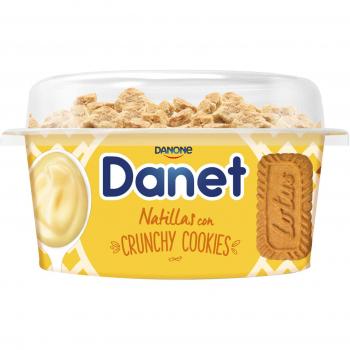 Danone Danet Natillas Vainilla con Crunchy Cookies 122 gr