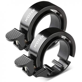 WOTEK Timbre Bicicleta, Timbre de Bicicleta Aleación de Aluminio, Set de 2 Timbre Bici 90-100 dB con Sonido Alto y Nítido, Accesorio Bicicleta para MTB, Bicis Eléctricas, Bicicleta Carretera