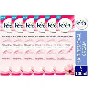 Crema Depilatoria Veet Silk & Fresh para Piel Normal - 100ml