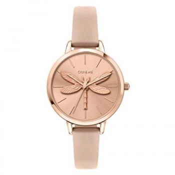 Reloj de Pulsera OUI & ME Mod. AMOURETTE - Resistente Al Agua 5 ATM, Caja 41 mm, Correa de Cuero, Cuarzo para Mujer