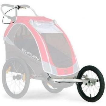 Burley Design - Rueda Extra Delantera para Remolque de Bicicleta para Hacer Footing, Color Plateado