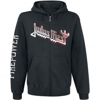 Judas Priest Firepower Sudadera Capucha con Cremallera Negro XXL