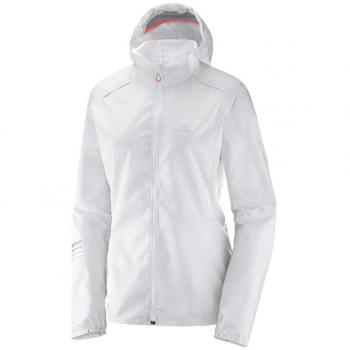 SALOMON LIGHTNING WIND GRAPH HOODIE W - Sudadera , Mujer , Blanco -