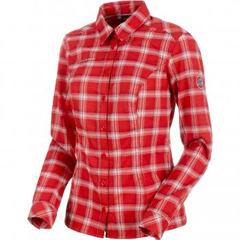 Mammut M/L Alessandria Tour - Camisa, Mujer, Rojo