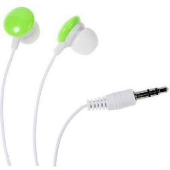 Vivanco SR 3 - Auriculares de botón, blanco y verde