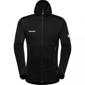Chaqueta de Forro Polar con Capucha Mammut Taiss Light ML para Hombre - Negra, Talla XL