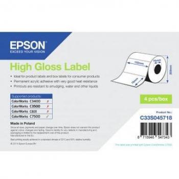 Epson Label Die-cut Roll: 102 x 76 mm, 1570 etiquetas