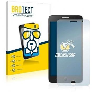 BROTECT Protector Pantalla Cristal Híbrido Compatible con Alcatel One Touch Pop Star Protector Vidrio - [Dureza 9H, Anti-arañazos]