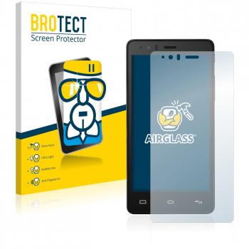 BROTECT Protector Pantalla Cristal Híbrido Compatible con BQ Aquaris E5 FHD Protector Vidrio - [Dureza 9H, Anti-arañazos]
