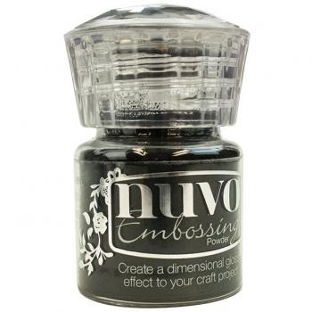 Tonic Studios Nuvo Embossing Powder Jet Black, Negro, 22 ml