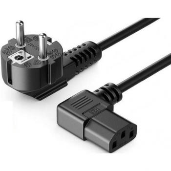 Cable de Alimentación Cradia Angulado Derecho 1.8 Metros Color Negro