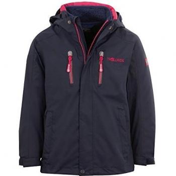 Trollkids Chaqueta Niños 3 en 1 Lofoten, Color Azul Marino/Rosa Talla 10 años